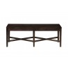 Alpine Furniture Rustica Dining Bench in Dark Espresso - Front