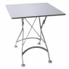 French Café Bistro Folding Table - Aluminum - French Café Bistro Folding Table - Aluminum