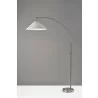 Adesso Braxton Arc Lamp Brushed Steel - Adesso Braxton Arc Lamp Brushed Steel