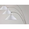 Adesso Braxton 3-Arm Arc Lamp Brushed Steel