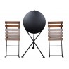 French Café Bistro Dining Set - 3 Pieces - Folded
