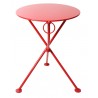 French Café Bistro 3-leg Folding Bistro Table - Red