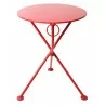 French Café Bistro 3-leg Folding Bistro Table - Red - French Café Bistro 3-leg Folding Bistro Table - Red