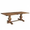 Alpine Furniture Manchester Dining Table in Natural - Front Side Angle