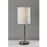 Adesso Hollywood Table Lamp Brushed Steel - Adesso Hollywood Table Lamp Brushed Steel
