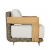 Sunpan Potenza Armchair Palazzo Cream - Side Angle