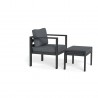 Tortuga Outdoor Lakeview 2-Pc Seat Set Chair/Otto Side