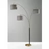 Adesso Bergen 3-Arm Arc Lamp  - Adesso Bergen 3-Arm Arc Lamp 