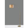 Adesso Bowery Arc Lamp Antique Brass