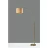 Adesso Bowery Arc Lamp Antique Brass - Adesso Bowery Arc Lamp Antique Brass