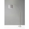 Adesso Bowery Arc Lamp Brushed Steel