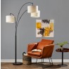 Adesso Bowery 3-Arm Arc Lamp