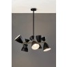 Adesso Oscar 5-Head Chandelier Black - Adesso Oscar 5-Head Chandelier Black