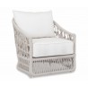 Dana Rope Club Chair With Cushion in Linen Canvas