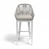Sunset West Miami Barstool with cushions in Echo Ash - Front
