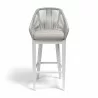 Miami Barstool in Echo Ash w/ Self Welt - Front Angle - Miami Barstool in Echo Ash w/ Self Welt - Front Angle