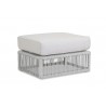 Miami Ottoman in Echo Ash w/ Self Welt - Front Side Angle