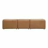 Moe's Home Collection Form Dream Modular Sectional Sonoran Tan Leather - Back Angle - Moe's Home Collection Form Dream Modular Sectional Sonoran Tan Leather - Back Angle