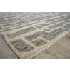Exquisite Rugs Aldridge Handmade Hand-Knotted New Zealand Wool and Bamboo Silk Charcoal/Ivory Area Rug 4480-02
