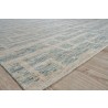 Aldridge Handmade Hand-Knotted New Zealand Wool and Bamboo Silk Light Blue/Ivory Area Rug 4481-02
