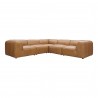 Moe's Home Collection Form Dream Modular Sectional Sonoran Tan Leather - Front Side Angle