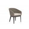 Marbella Dining Chair in Echo Ash, No Welt - Front Side Angle