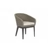 Marbella Dining Chair in Echo Ash, No Welt - Front Side Angle - Marbella Dining Chair in Echo Ash, No Welt - Front Side Angle