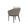 Sunset West Marbella Dining Chair With Cushions In Echo Ash - Back Angled