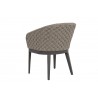 Sunset West Marbella Dining Chair With Cushions In Echo Ash - Back Angle WIthout Pillow