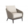 Marbella Club Chair in Echo Ash, No Welt - Front Side Angle