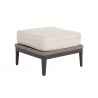 Marbella Ottoman in Echo Ash w/ Self Welt - Front Side Angle