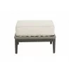 Marbella Ottoman in Echo Ash w/ Self Welt - Front Angle - Marbella Ottoman in Echo Ash w/ Self Welt - Front Angle