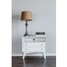 Alpine Furniture Flynn Large Nightstand, White - Lifestyle