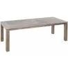 Alfresco Home Cornwall Woven Wood Table - Angled - Alfresco Home Cornwall Woven Wood Table - Angled