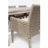 Alfresco Home Cornwall Woven Wood Chair - Back Angled - Alfresco Home Cornwall Woven Wood Chair - Back Angled