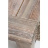 Alfresco Home Cornwall Woven Wood Table - Edge Close-up