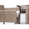 Alfresco Home Cornwall Woven Wood Chair - Arm Side