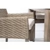Alfresco Home Cornwall Woven Wood Chair - Arm Side - Alfresco Home Cornwall Woven Wood Chair - Arm Side