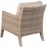 Alfresco Home Cornwall Woven Wood - Lounge Chair - Back Angled