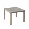 Alfresco Home Cornwall Woven Wood Table - Angled - Alfresco Home Cornwall Woven Wood Table - Angled