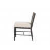 Pietra Armless Dining Chair in Echo Ash, No Welt - Side Angle