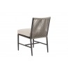Pietra Armless Dining Chair in Echo Ash, No Welt - Back Side Angle