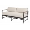 Pietra Loveseat in Echo Ash, No Welt - Front Side Angle