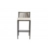 Sunset West Pietra Barstool with Echo Ash Cushion - Front