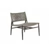 Sunset West Grigio Cushionless Accent Chair - Front Side Angle - Sunset West Grigio Cushionless Accent Chair - Front Side Angle