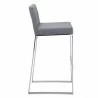 Architect Barstool - Grey - Side Angled - Architect Barstool - Grey - Side Angled