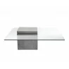 Sunpan Grange Coffee Table - Square - Anthracite Grey - Front - Sunpan Grange Coffee Table - Square - Anthracite Grey - Front