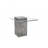 SUNPAN Grange End Table - Square - Anthracite Grey, Sideview