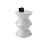 Union End Table - White - Front Wiith Decor - Union End Table - White - Front Wiith Decor