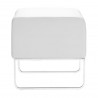 Zuo Modern Plush Ottoman - Side